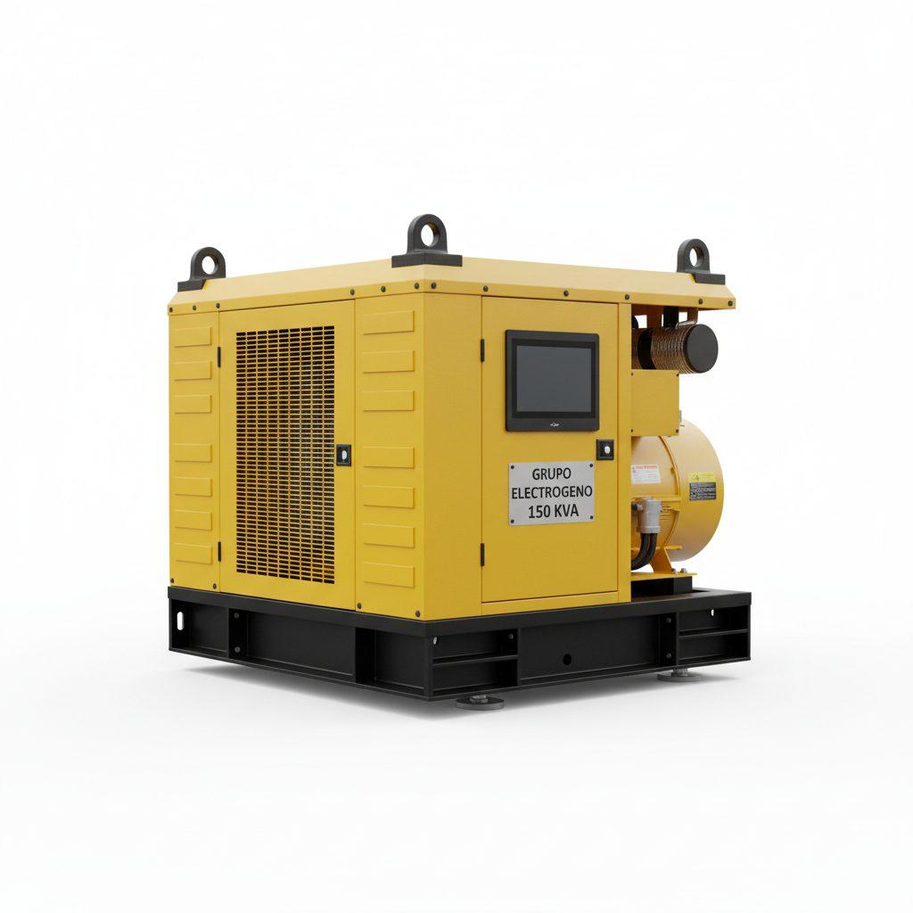 Alquiler de Grupo Electrógeno Diésel 150 kVA Industrial con ATS en las-palmas