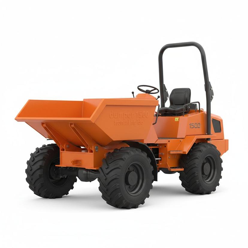 Dumper Frontal Rígido 1.500 kg Diésel para Obra