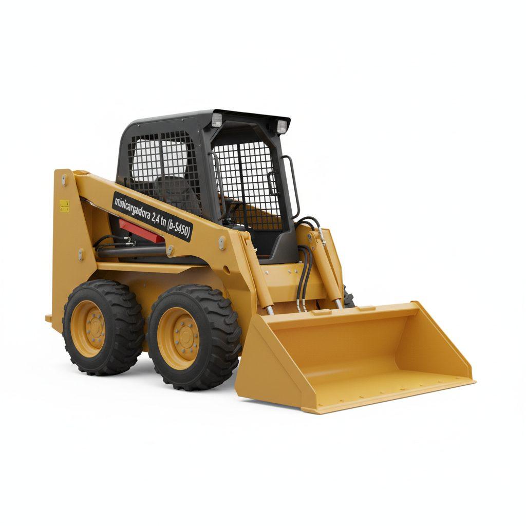 Alquiler de Minicargadora Compacta 2,4 Toneladas tipo Bobcat S450