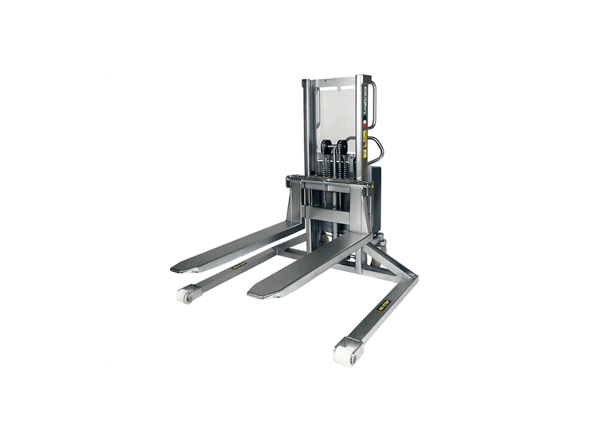 Apilador manual de acero inoxidable con patas articuladas 1000 kg Logitrans EHSS