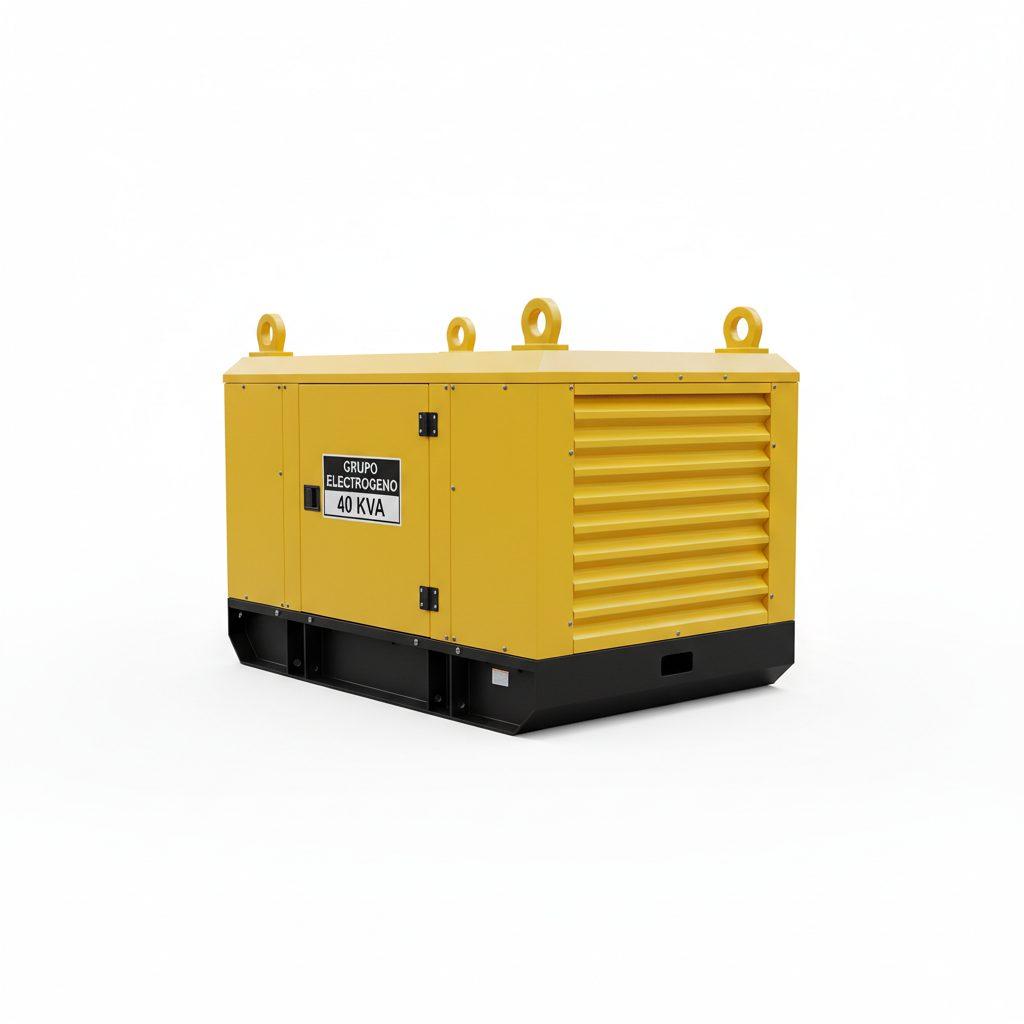 Alquiler de Grupo Electrógeno Diésel 40 kVA Insonorizado Trifásico en sevilla