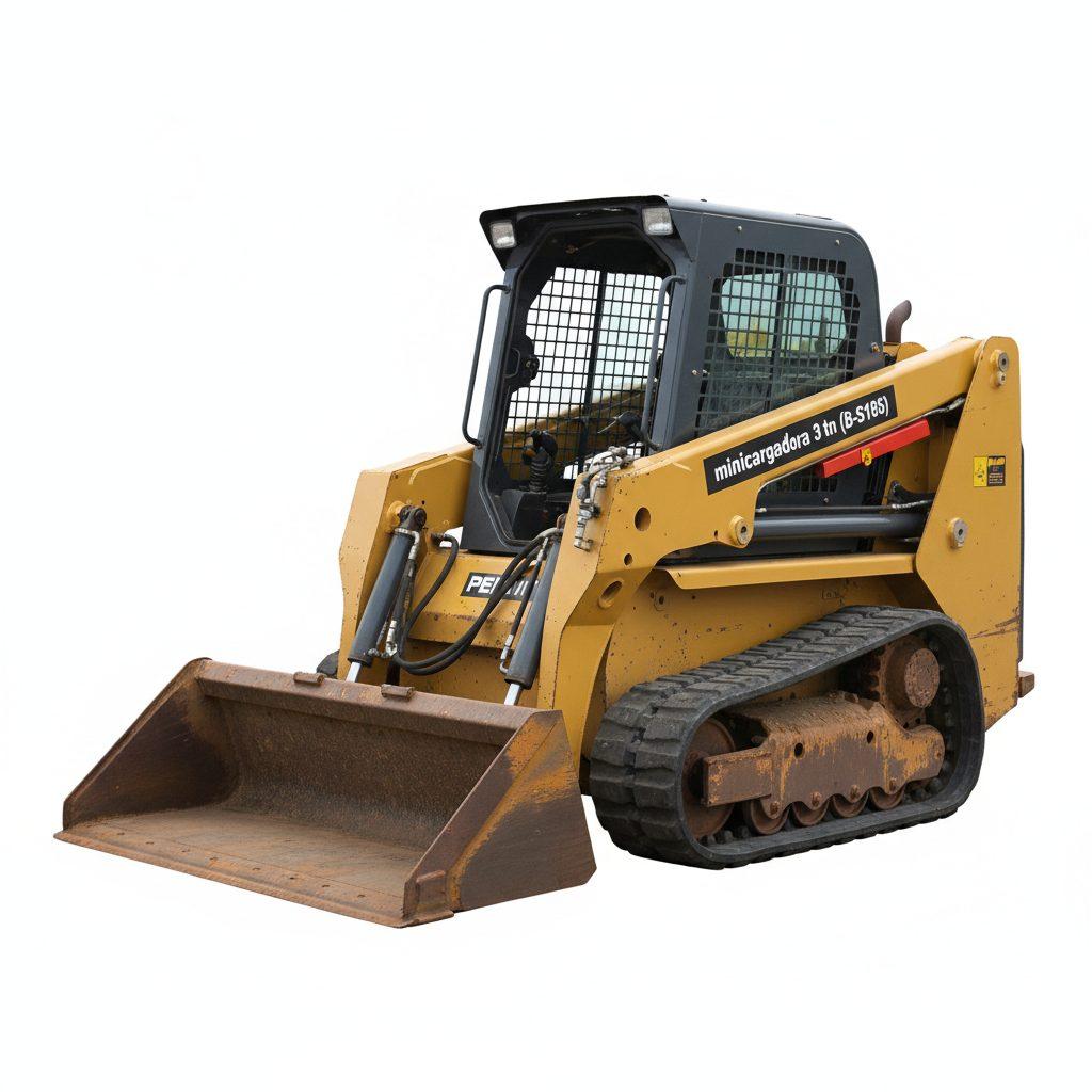 Alquiler de Minicargadora sobre Ruedas 3 Toneladas tipo Bobcat S185 en lleida