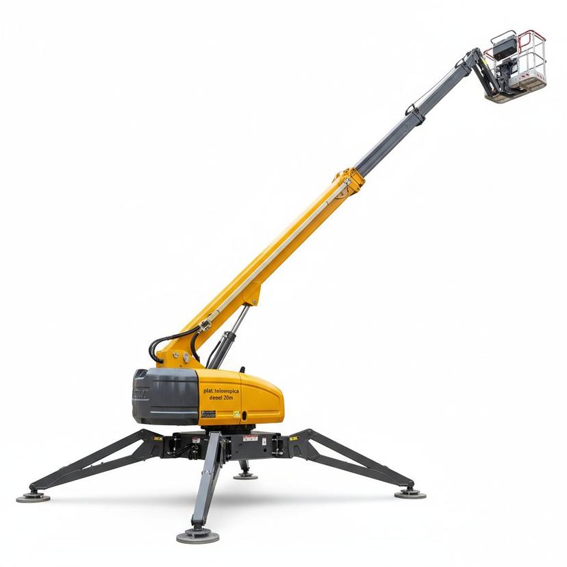 Plataforma Telescópica Diésel 28m 4x4 con jib