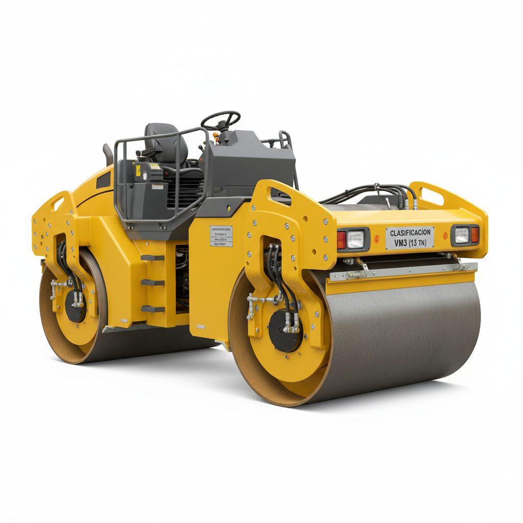 Alquiler de Rodillo Compactador Monocilíndrico VM3 de 13 Toneladas en lleida